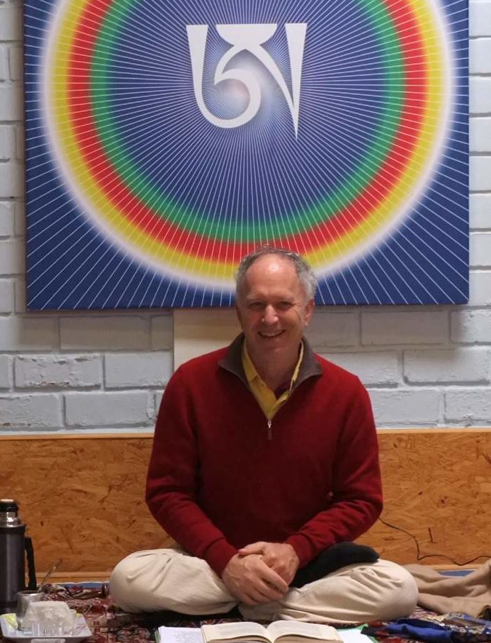 Steve Lansberg en un taller dictado en la comunidad Dzogchen Norbulink del Perú.